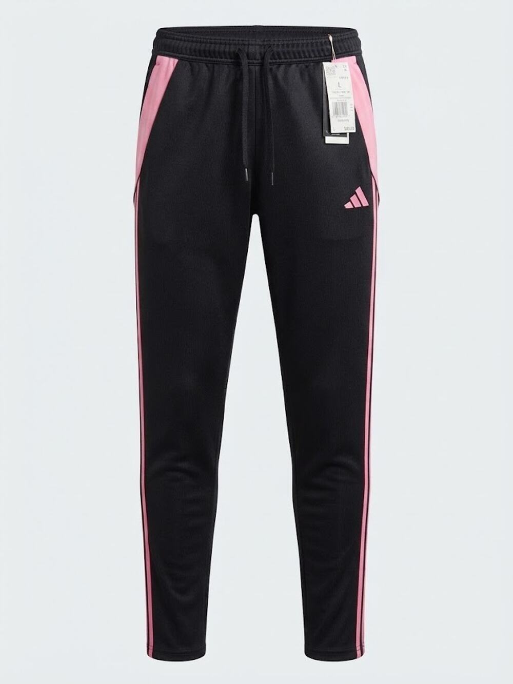 NWT Adidas Women's Tiro 24 Training Pants Black / Easy Pink Size Large JI9137